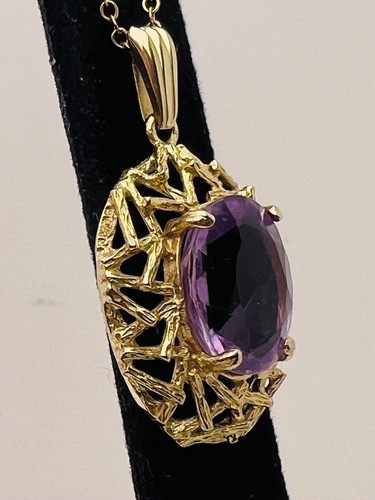 Vintage 9ct gelbgold amethyst - 9ct,