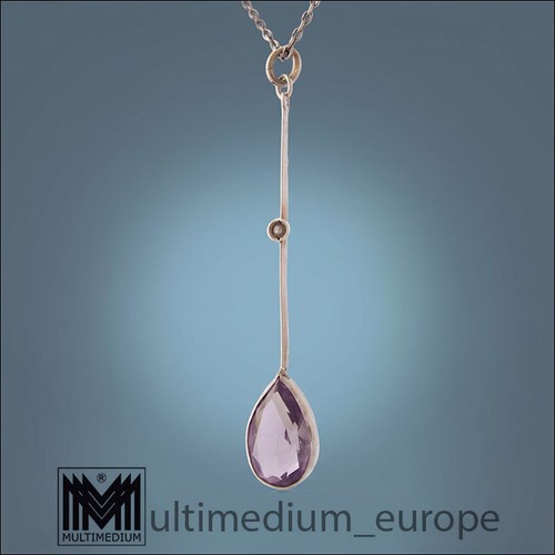 Jugendstil silber anhänger - silber,