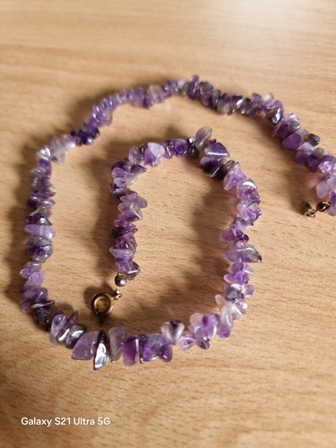 Amethyst vintage halskette - vintage,