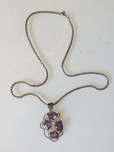 Vintage anhänger kette mit - anhänger,