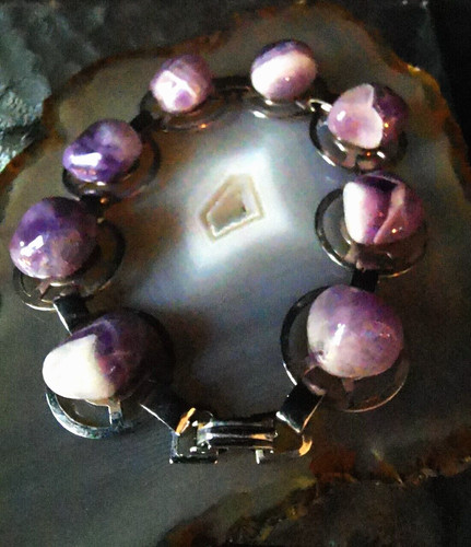 Armband edelstahl amethyst - armband,