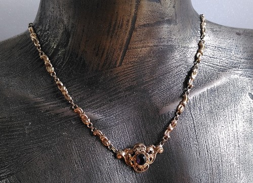 Antik collier gold - collier,