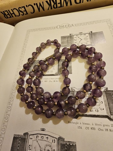 Vintage amethyst kette - vintage,
