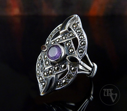 Vintage damenring 925 silber - vintage,