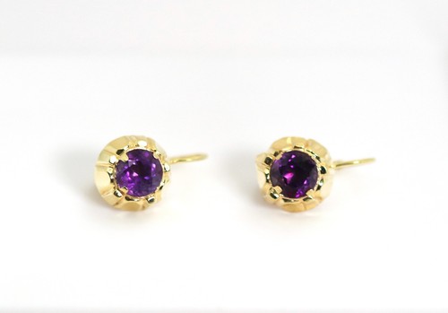 Vintage gelbgold amethyst - vintage,