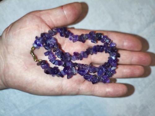 Vintage amethyst splitterkette - amethyst,
