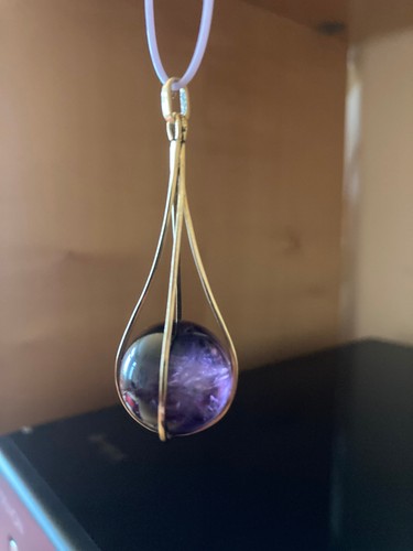 Amethyst anhänger kugel - amethyst,