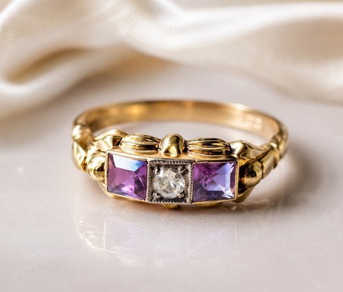 Art deco ring - gold, 333