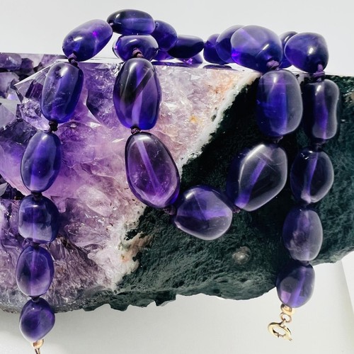 Vintage amethyst kette 54cm - vintage,