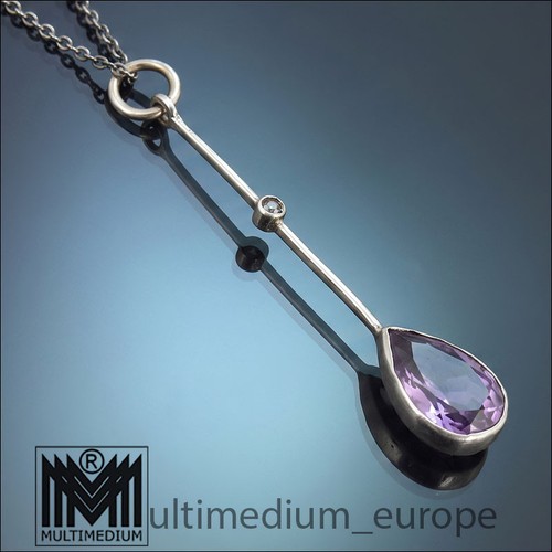 Jugendstil silber anhänger - jugendstil,
