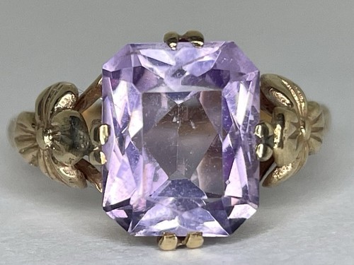 Vintage 9ct gelbgold amethyst - 9ct,