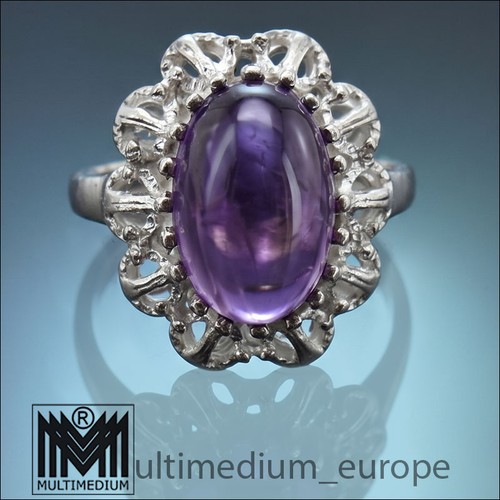 Vintage silber ring amethyst - silber,