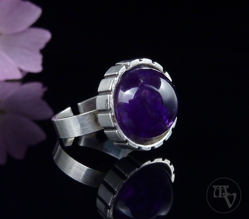 Vintage amethyst halbkugel - amethyst,