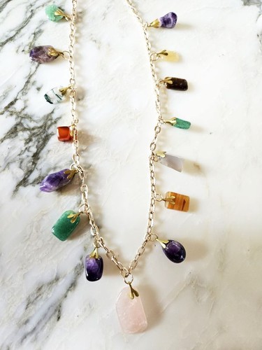 Vintage steinkette 60er - vintage,