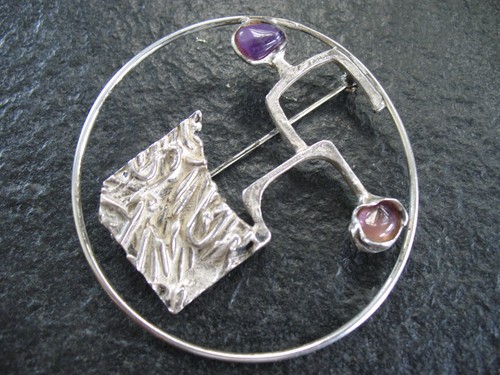 Brosche silber 800 - brosche, manfred