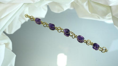 Vintage amethyst armband mit - armband,
