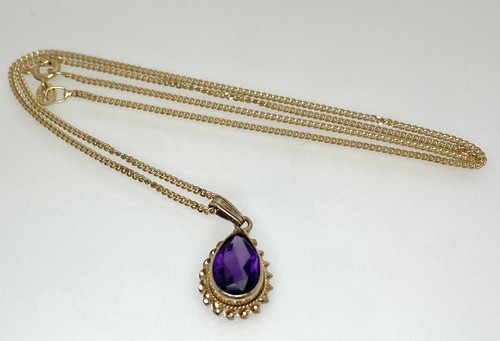Vintage 9ct gelbgold amethyst - vintage,