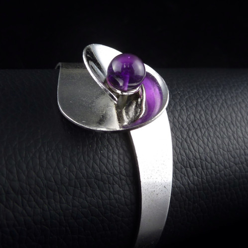 Vintage amethyst kugel armband - vintage,